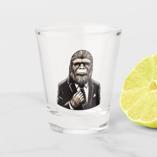 Verre A Shot Gentleman Sasquatch - Funny Bigfoot