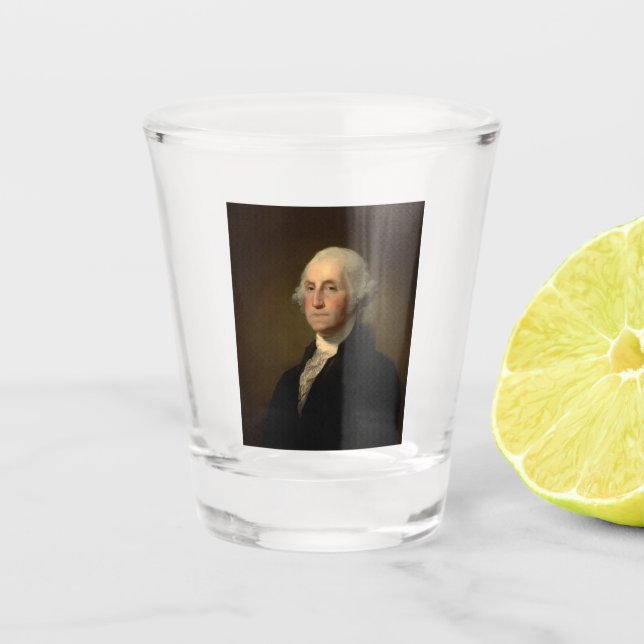 Verre A Shot George Washington 1er président américain par Stua (Devant)