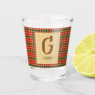 Verre A Shot Gibbs Tartan Monogramme G