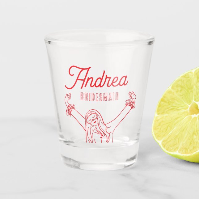 Verre A Shot Girls Gone Mild Spa Pajama Bachelorette Party (Devant)