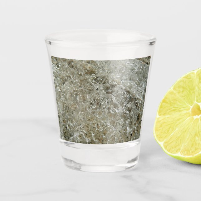 Verre A Shot Glace glaciaire Texture nature Abstraite (Devant)
