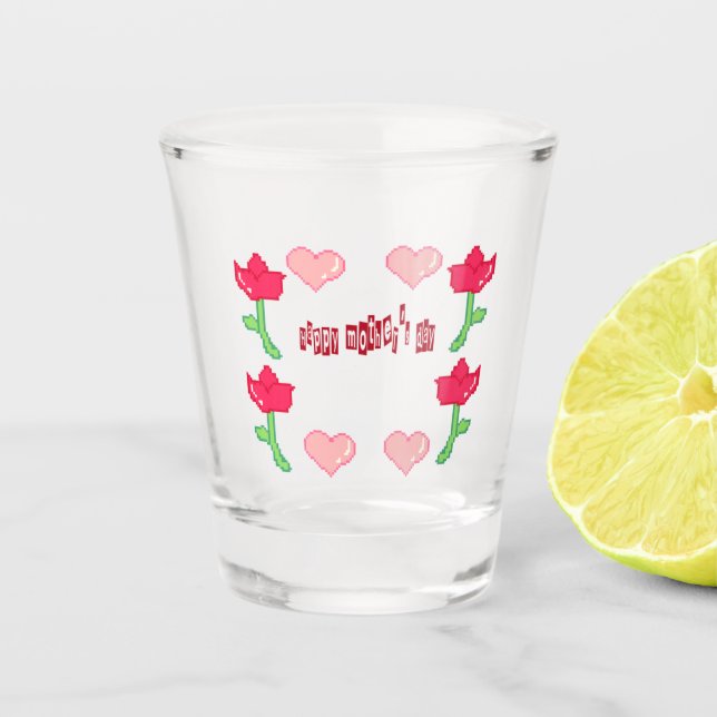 Verre A Shot Glass mother's day  (Devant)