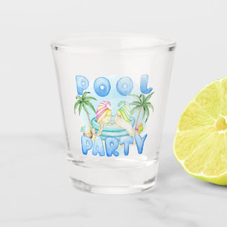 Verre A Shot Gnomes de Fête au Bord de la Piscine