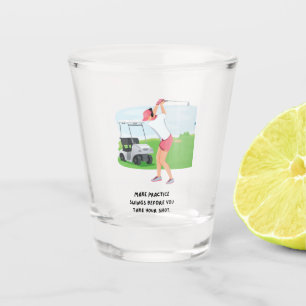 Verre A Shot Golf Drôle de dire des citations pour Golfer Party