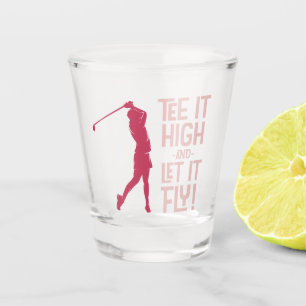 Verre A Shot Golf Funny Sports Teote Citation mignonne Magenta 