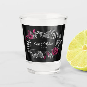 Verre A Shot Gothique Hallomariage Skeletal Mains Bourgogne ID8