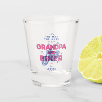 Verre A Shot Grand-père et moker l'homme le mythe la légende