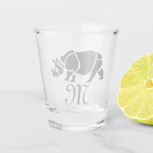 Verre A Shot Grand Rhino Indien Rhinoceros Unicorn Rhino Monogr