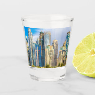 Verre A Shot gratte-ciel moderne de Dubaï Corniche