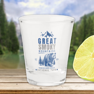 Verre A Shot Great Smoky Mountains Vintage Bear – National Park