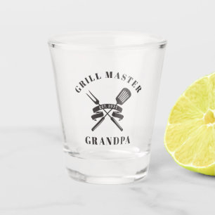 Verre A Shot Grill Master Grand-père Meilleur grand-père Person
