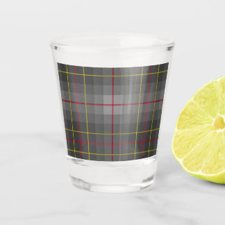 Verre A Shot Gris Tartan Taché
