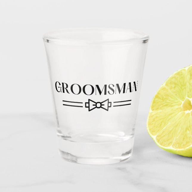 Verre A Shot Groomsman (Devant)