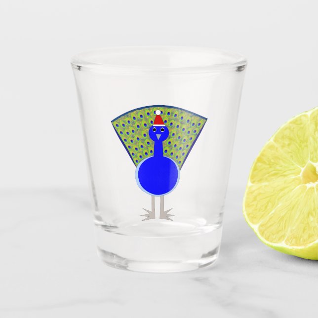 Verre A Shot Gros paon de Noël (Devant)