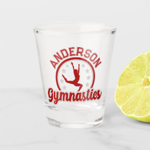 Verre A Shot Gymnastique ADD NOM Gymnaste Saut au sol Athlète
