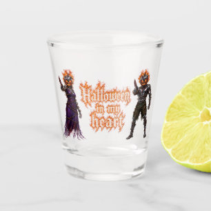 Verre A Shot Halloween à jamais dans mon cœur Citrouille gothiq
