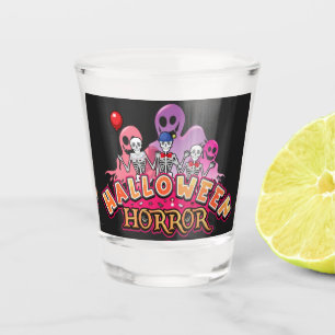 Verre A Shot Halloween Clowns effrayants Horreur