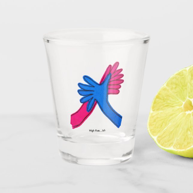 Verre A Shot High Five...Ish shot glass (Devant)