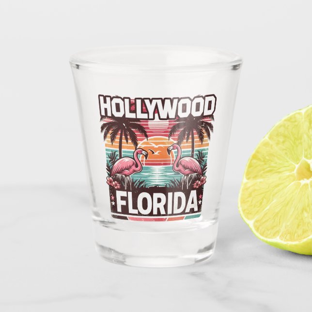 Verre A Shot Hollywood Floride (Devant)