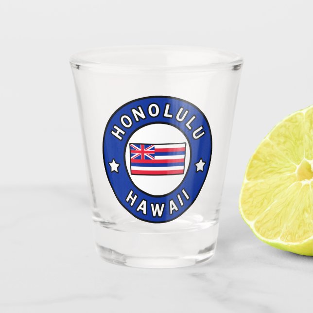 Verre A Shot Honolulu Hawaii (Devant)