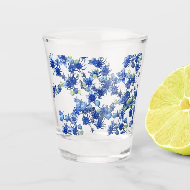 Verre A Shot Hydrangea (BGC transparent) (Devant)