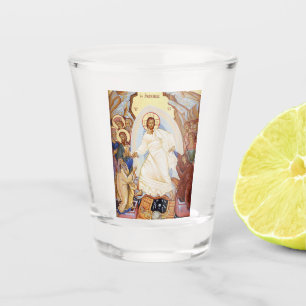 Verre A Shot Icône orthodoxe de la résurrection de l'anastasie