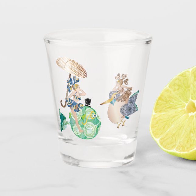 Verre A Shot Il pesce che amava l'uccellino (Devant)