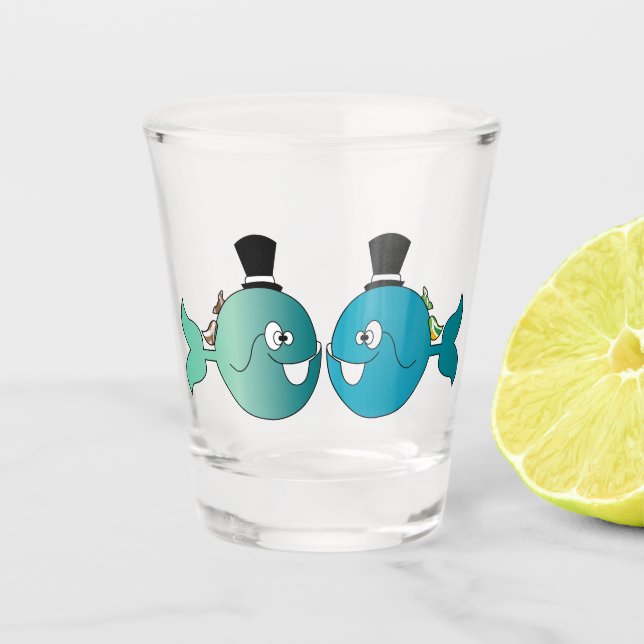 Verre A Shot Il pesce che amava l'uccellino (Devant)