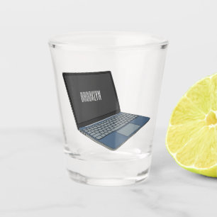 Verre A Shot Illustration de dessin sur ordinateur portable