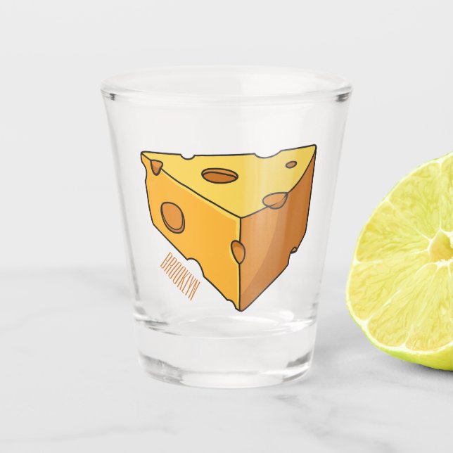Verre A Shot Illustration de fromage (Devant)