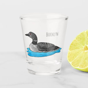 Verre A Shot Illustration de Loon bird