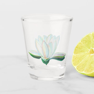 Verre A Shot Illustration de Lotus blanc