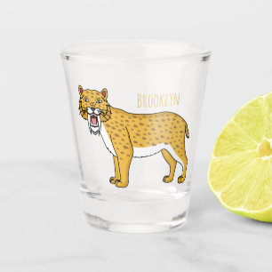 Verre A Shot Illustration de tigre à dents de sabre