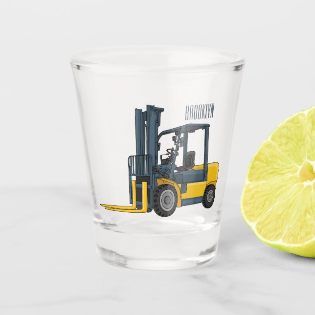 Verre A Shot Illustration du chariot élévateur (Devant)
