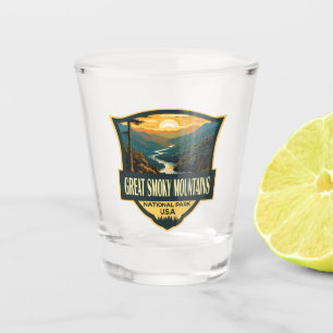 Verre A Shot Illustration du parc national des Great Smoky Moun