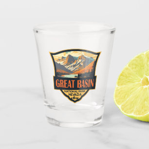 Verre A Shot Illustration du parc national Great Basin Art de v