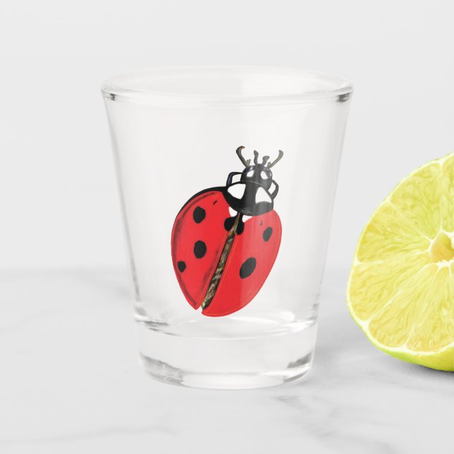 Verre A Shot Illustration Lady Bug (Devant)