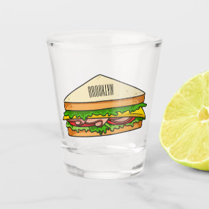 Verre A Shot Illustration Sandwich