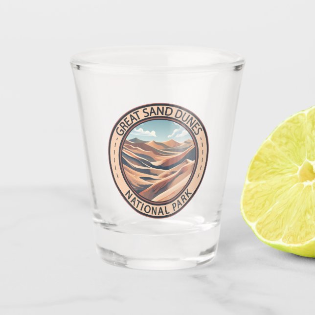 Verre A Shot Illustration Voyage dans le parc national des Grea (Devant)
