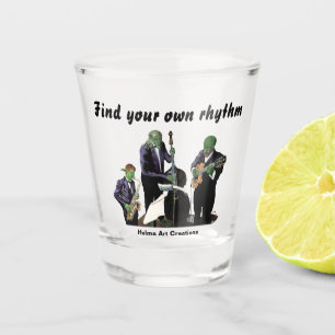 Verre A Shot Imaginaire Jazz Musiciens Musique Art Shot Verre
