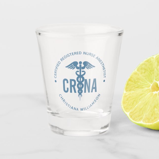 Verre A Shot Infirmière anesthésiste certifiée CRNA personnalis (Devant)