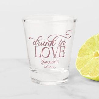 Verre A Shot Ivre d'amour Tour de champagne Rose Enterrement de