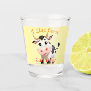 Verre A Shot J'Aime Cows Art Thunder_Cove