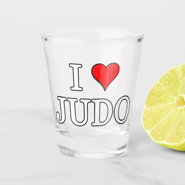 Verre A Shot J'aime le judo (Devant)