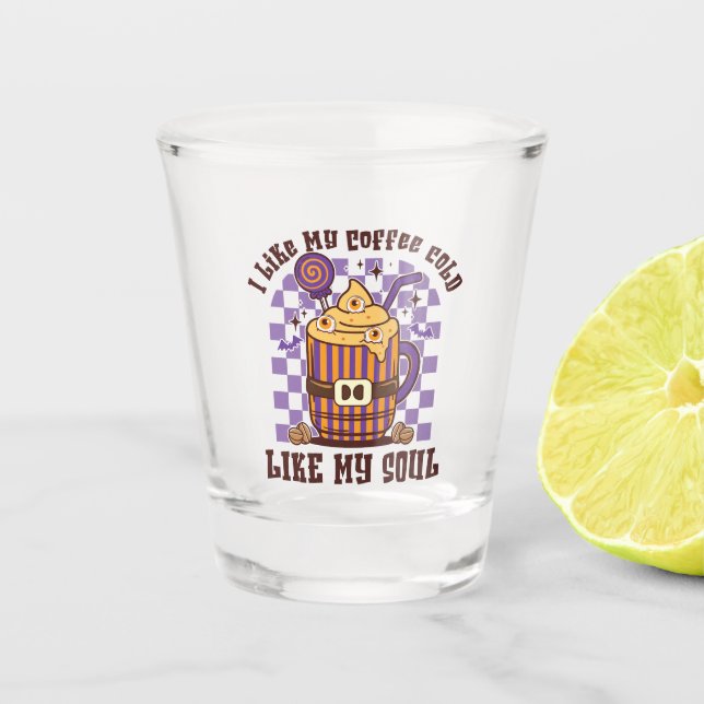 Verre A Shot J'Aime Mon Café Froid (Devant)