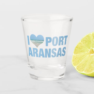 Verre A Shot J'aime Port Aransas Charmant Texas Vacances à la P