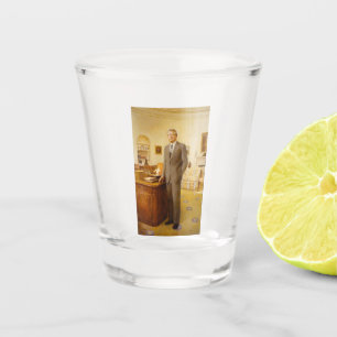 Verre A Shot James Earl Carter peint le portrait du président a