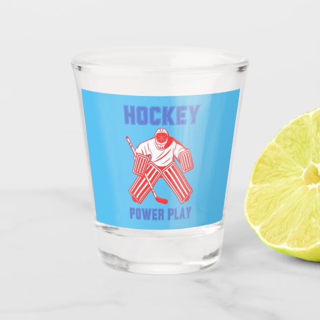 Verre A Shot Jeu de puissance de hockey (Devant)