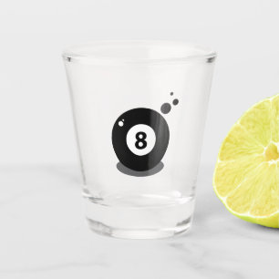 Verre A Shot Jeu de sport de billard 8 ball 8 
