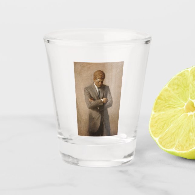 Verre A Shot John Kennedy Portrait de la Maison-Blanche préside (Devant)